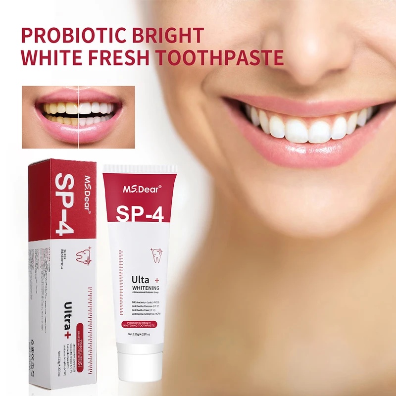 Teeth Whitening Enzymes - Pasta de dentes branqueadora com probióticos