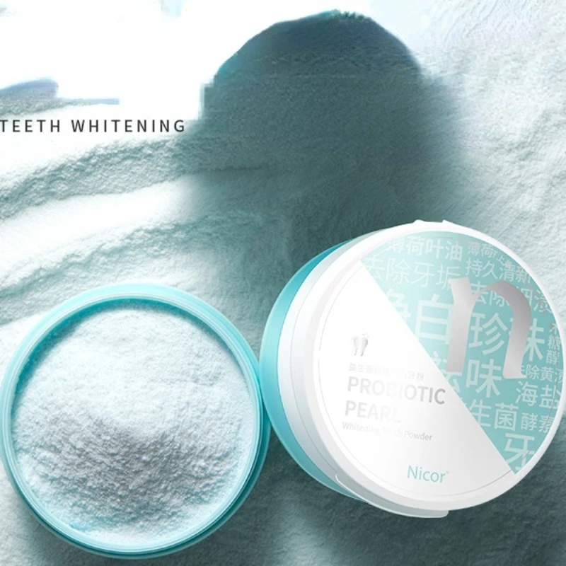 50g pó de dente para evitar pé - Teeth Whitening Enzymes avaliação e preço