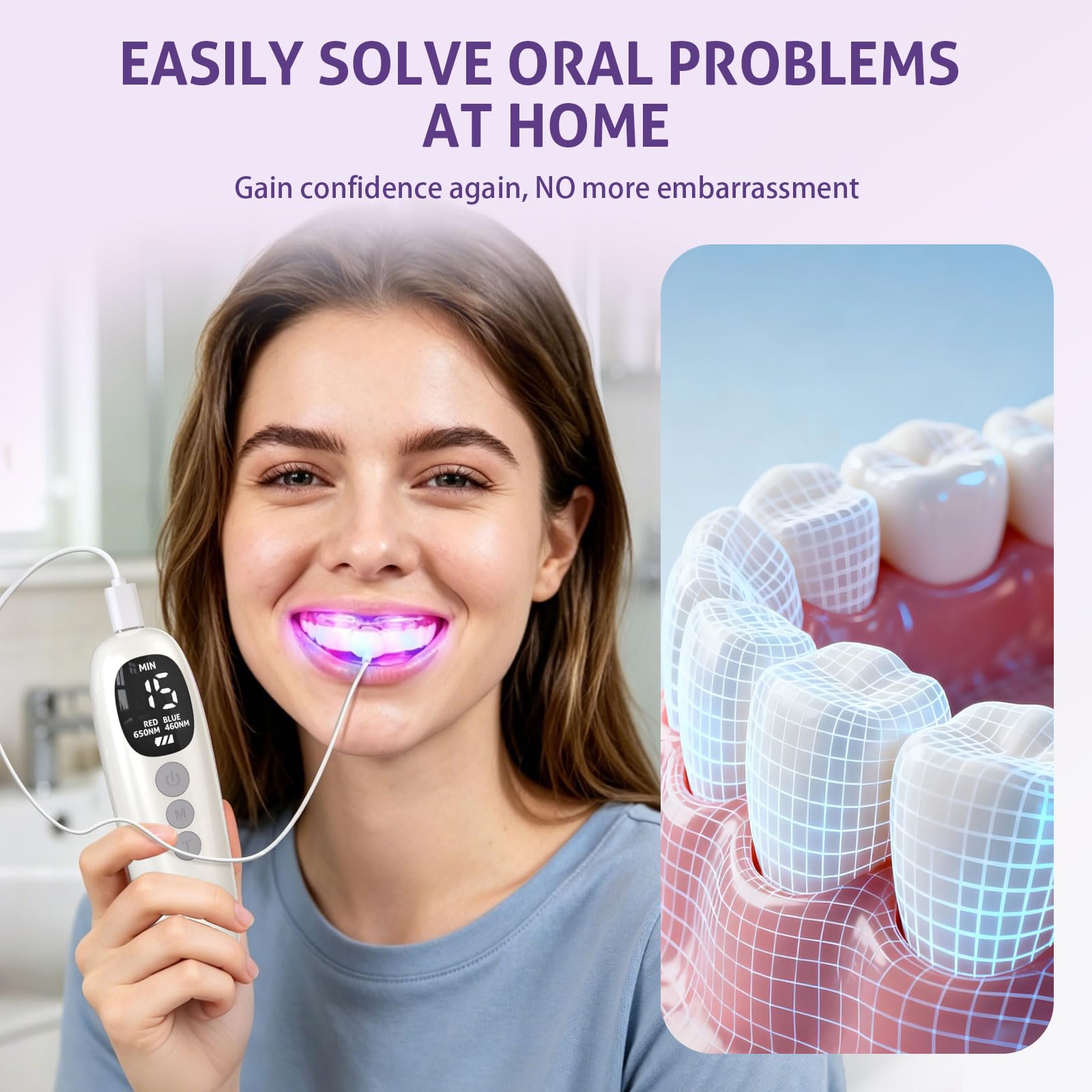 Dispositivo de Clareamento Den - Teeth Whitening Led Kit avaliação e preço
