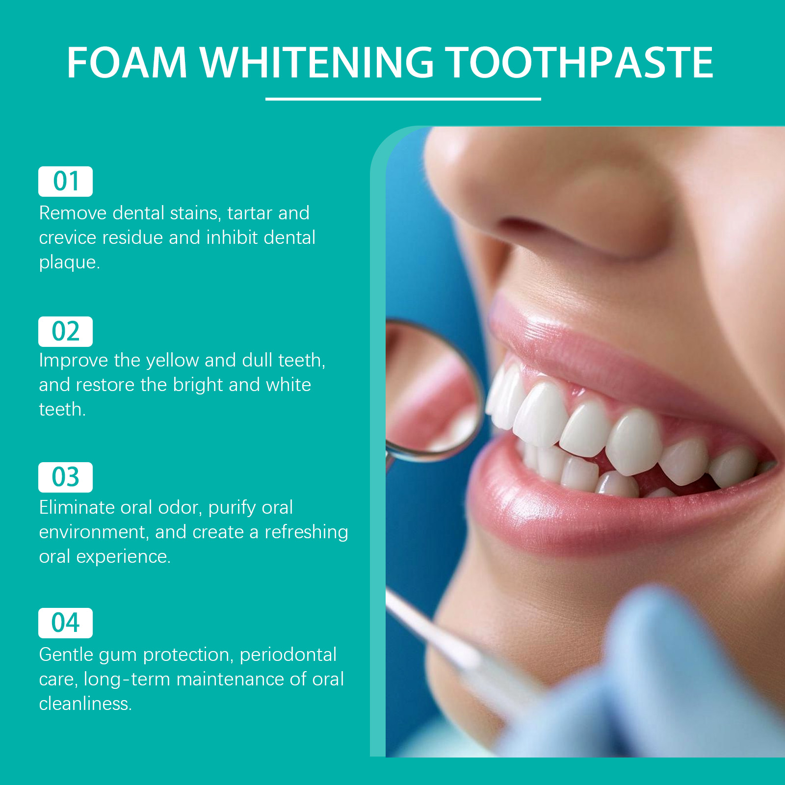 Espuma de pasta de dentes para - Teeth Whitening Foam avaliação e preço