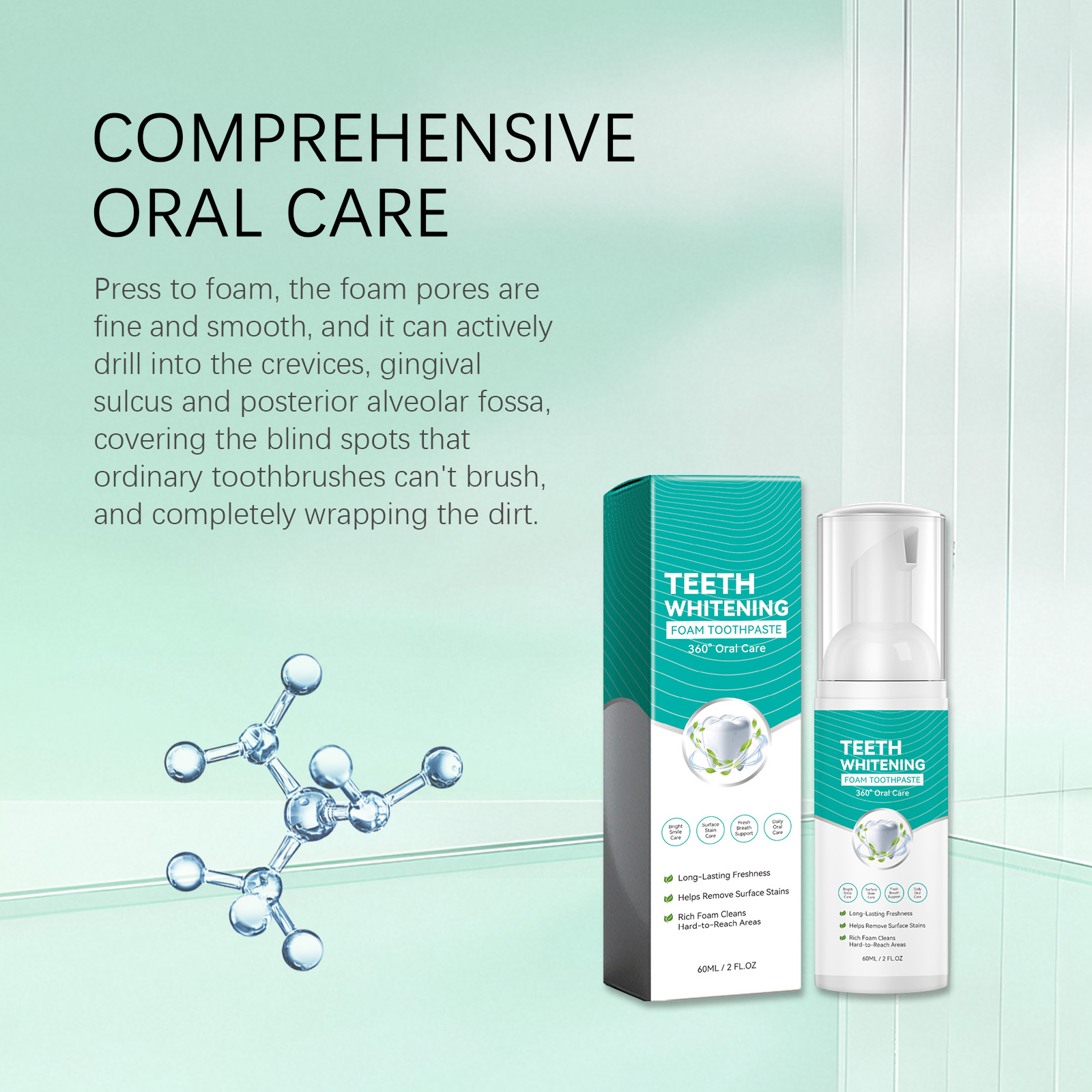 Espuma de pasta de dentes para - Teeth Whitening Foam avaliação e preço