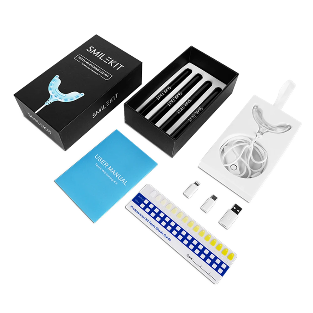 Seringa de gel para clareament - Teeth Whitening Led Kit avaliação e preço