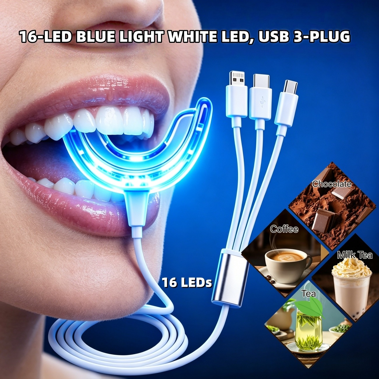 Kit Portátil de Clareamento De - Teeth Whitening Led Kit avaliação e preço