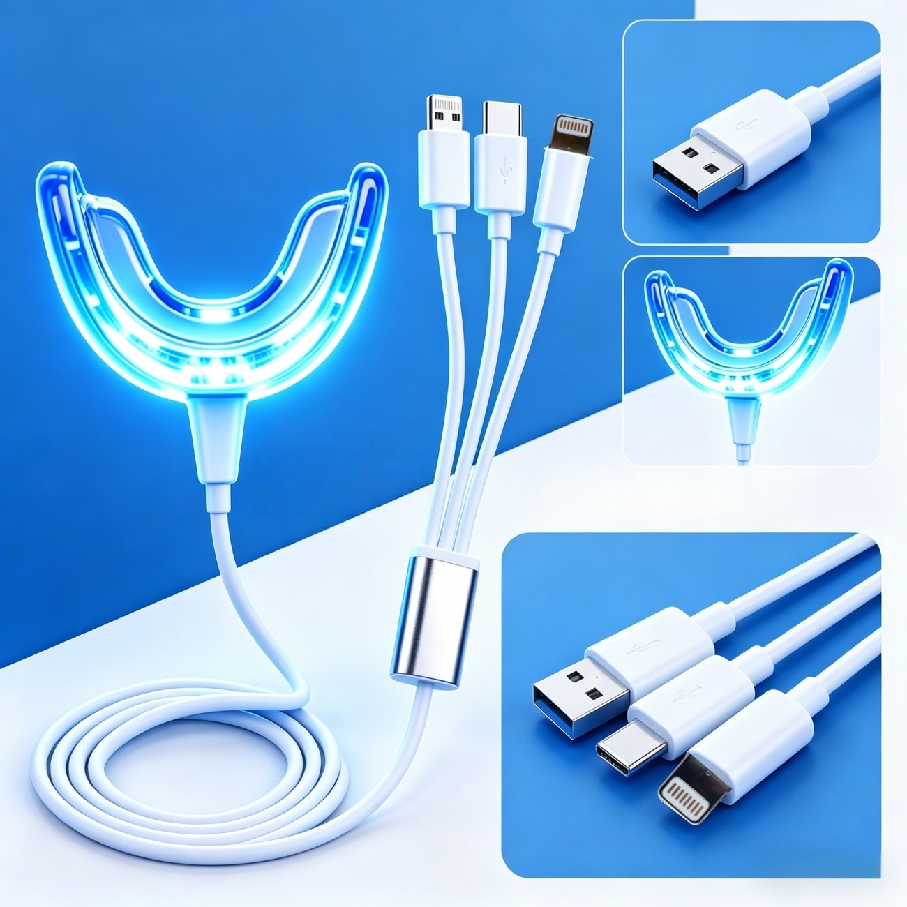 Kit Portátil de Clareamento De - Teeth Whitening Led Kit avaliação e preço