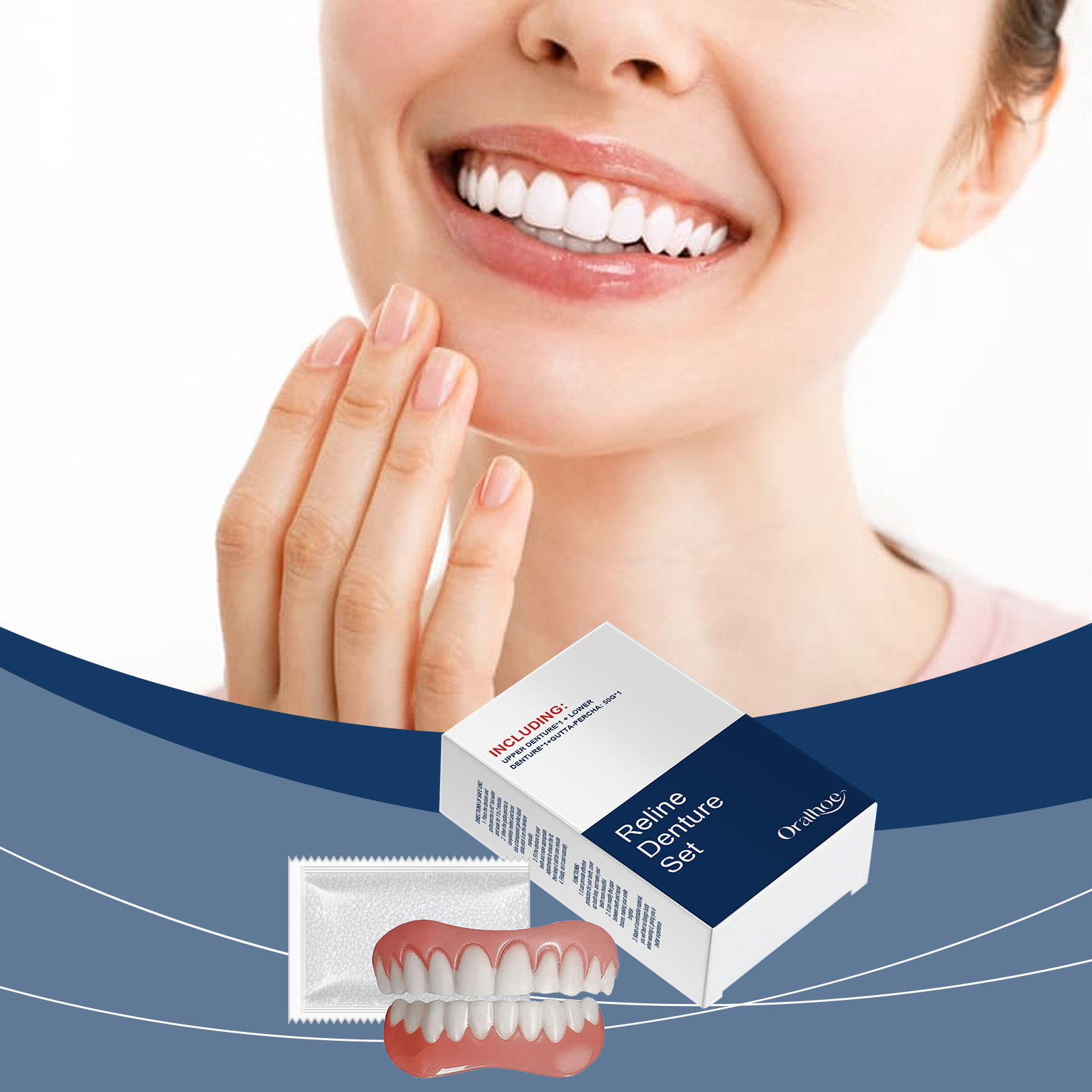 Dentes falsos dentaduras tempo - Teeth Whitening With Braces avaliação e preço
