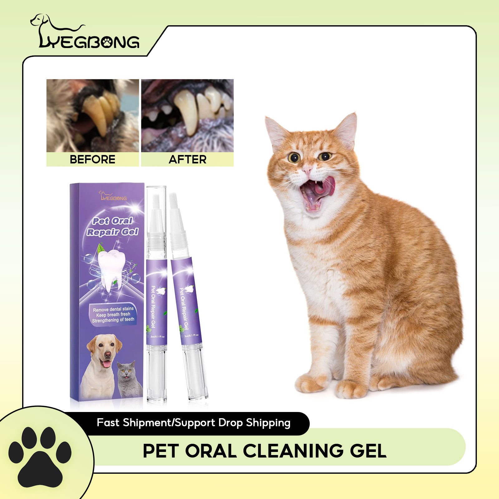 Gel de reparação oral para ani - Teeth Whitening Q&M avaliação e preço