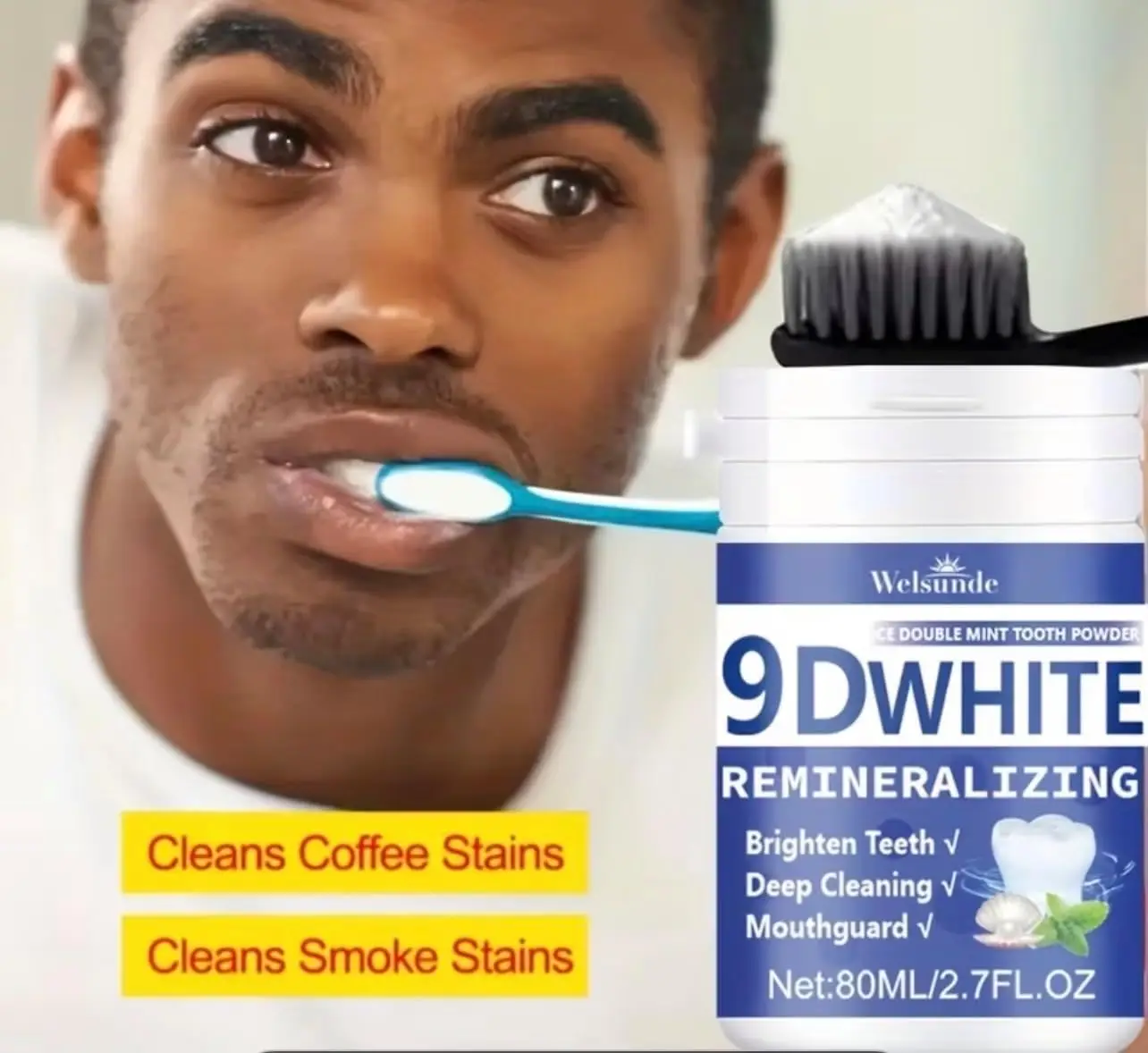 Pó Dental Remineralizante 9D c - Teeth Whitening Q&M avaliação e preço