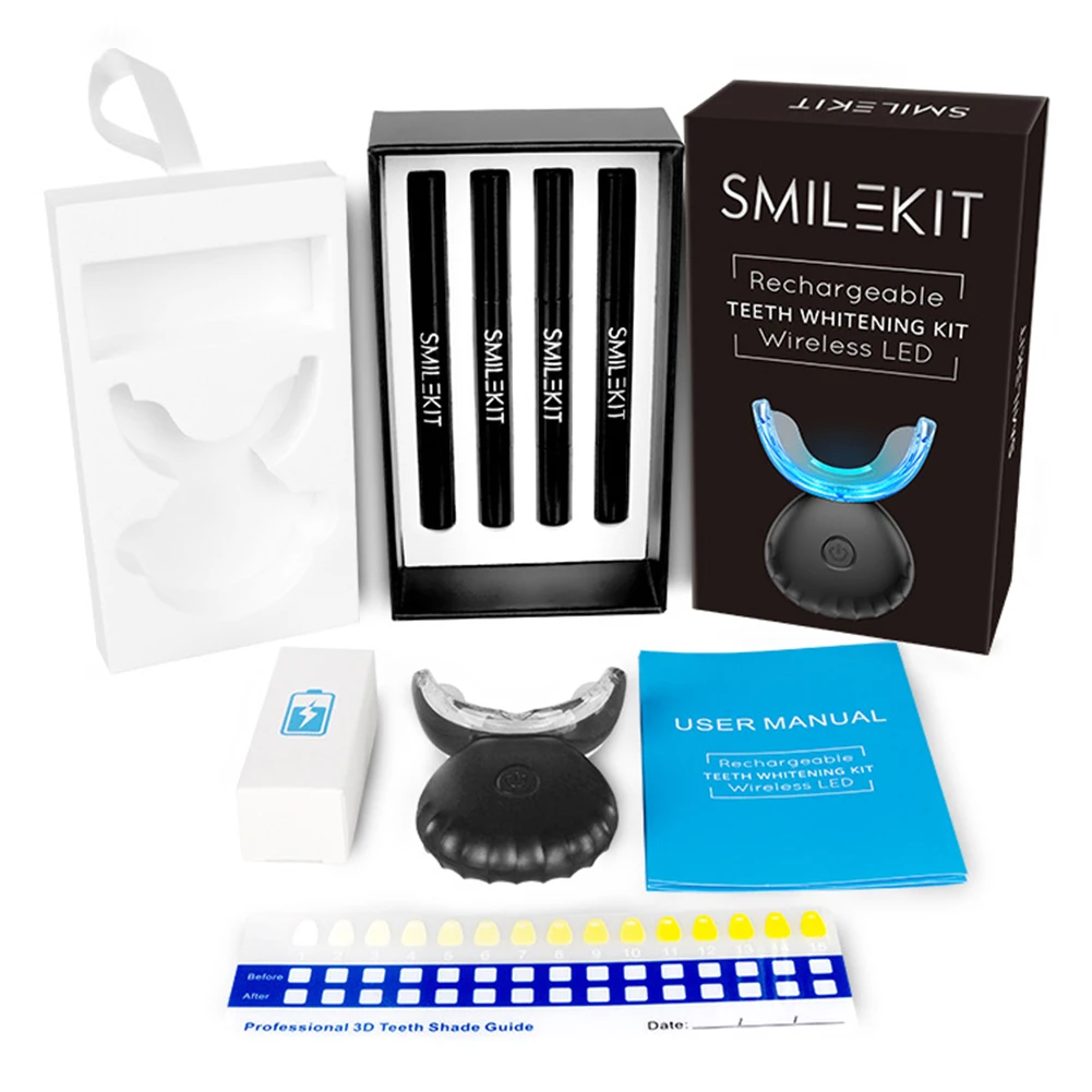 Kit de clareamento dental dos  - Teeth Whitening Q&M avaliação e preço