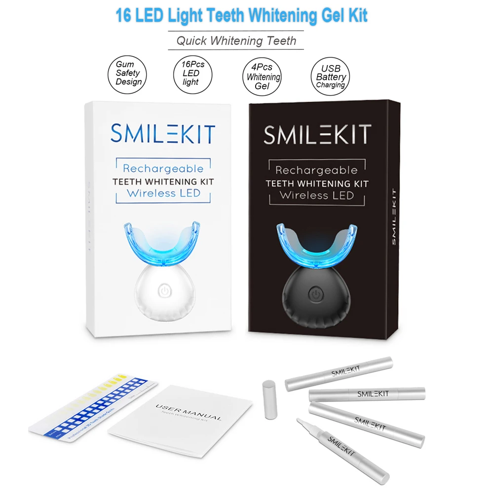 Kit de clareamento dental dos  - Teeth Whitening Q&M avaliação e preço