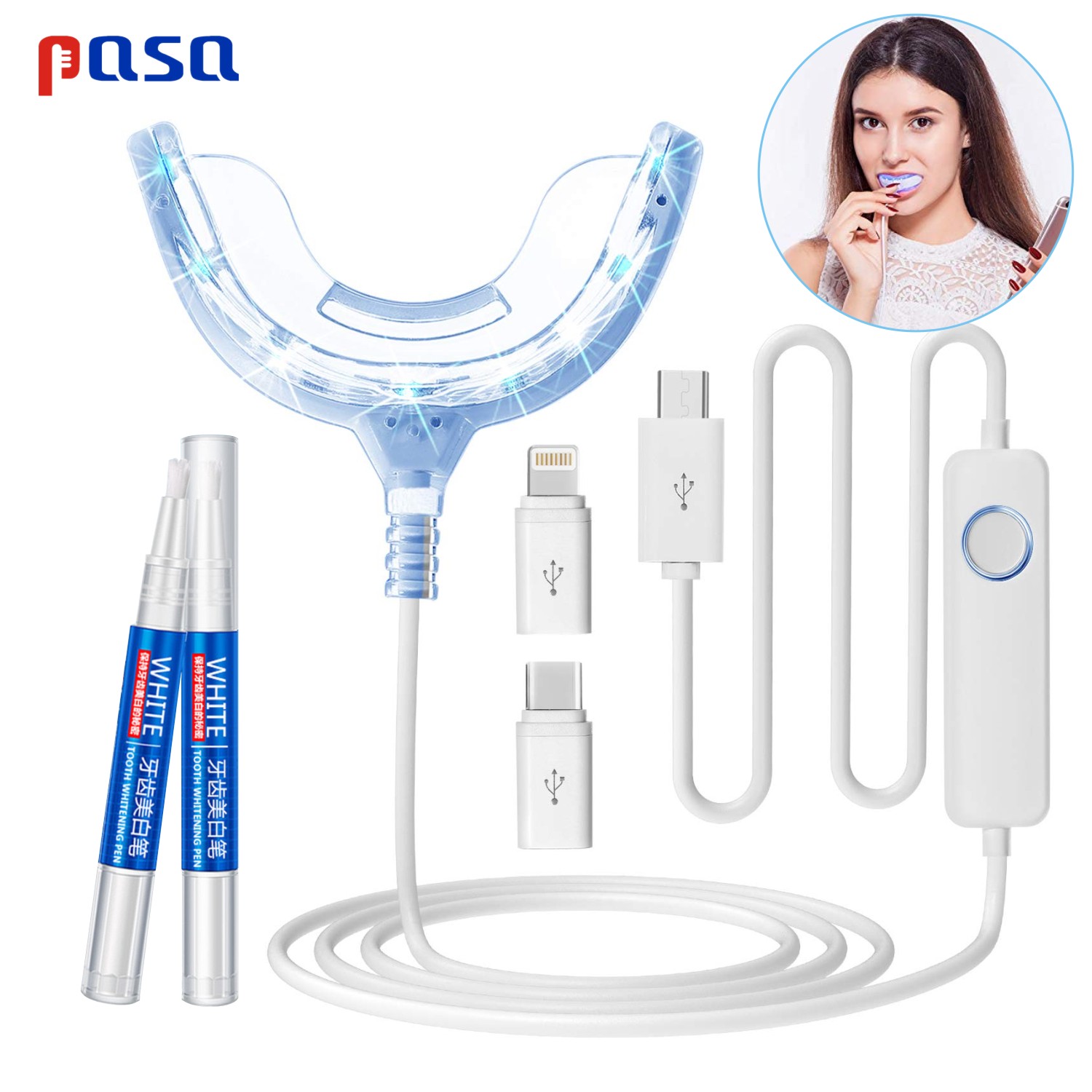 Kit Portátil de Clareamento De - Teeth Whitening Led Kit avaliação e preço